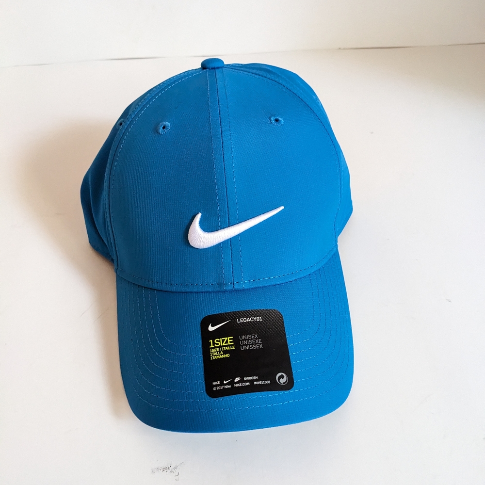 Nike Bright Blue Cap with White Logo